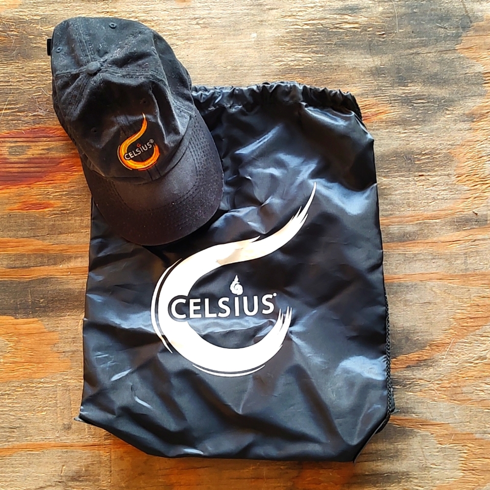 Celsius hat and bag